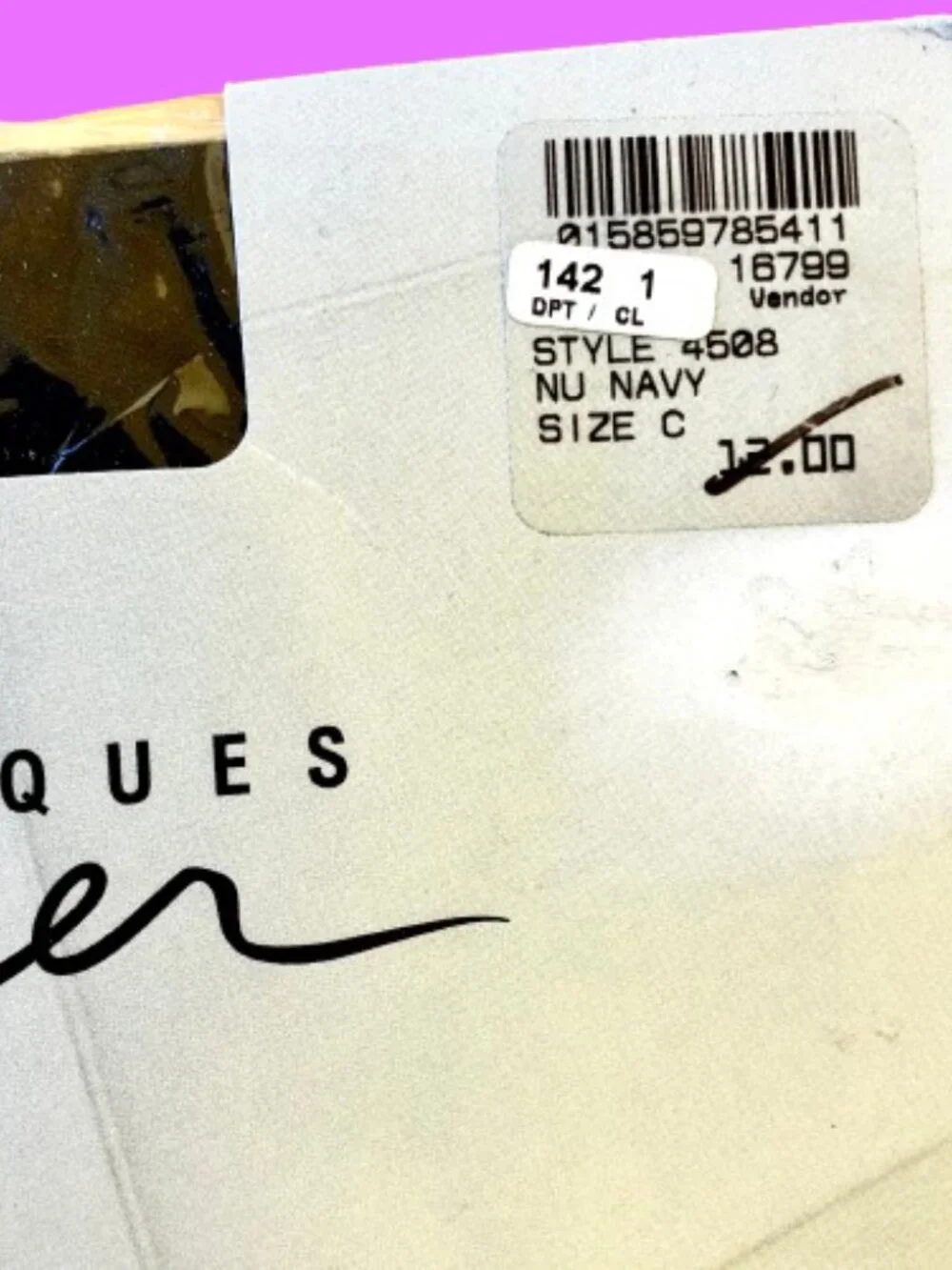 Classiques Entier Hosiery CONTROL PANEL Pantyhose NU NAVY Size C